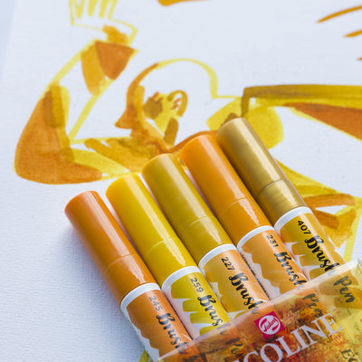 Lavender Ecoline Brushpen Set 5pc - Earth Pens and Markers