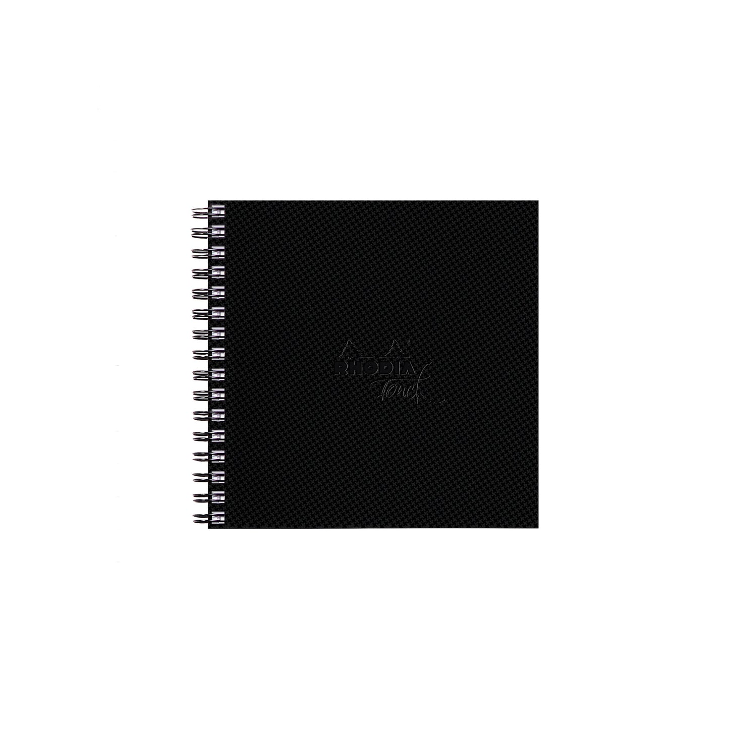 Black Rhodia Touch Wirebound Watercolour Book (Hot Pressed Paper) 15 x 15 cm Pads