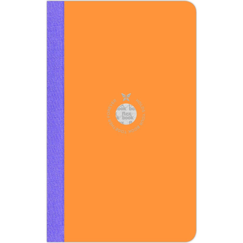 Coral Flexbook Large (13x21cm) Smartbook Ruled 70gsm 160 pages - Orange Pads