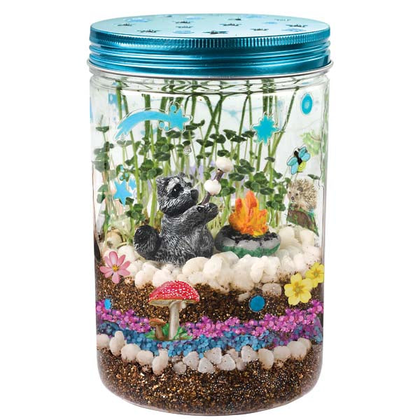 White Smoke Faber Castell Creativity for Kids Grow and Glow Terrarium Kit Kids Craft Kits