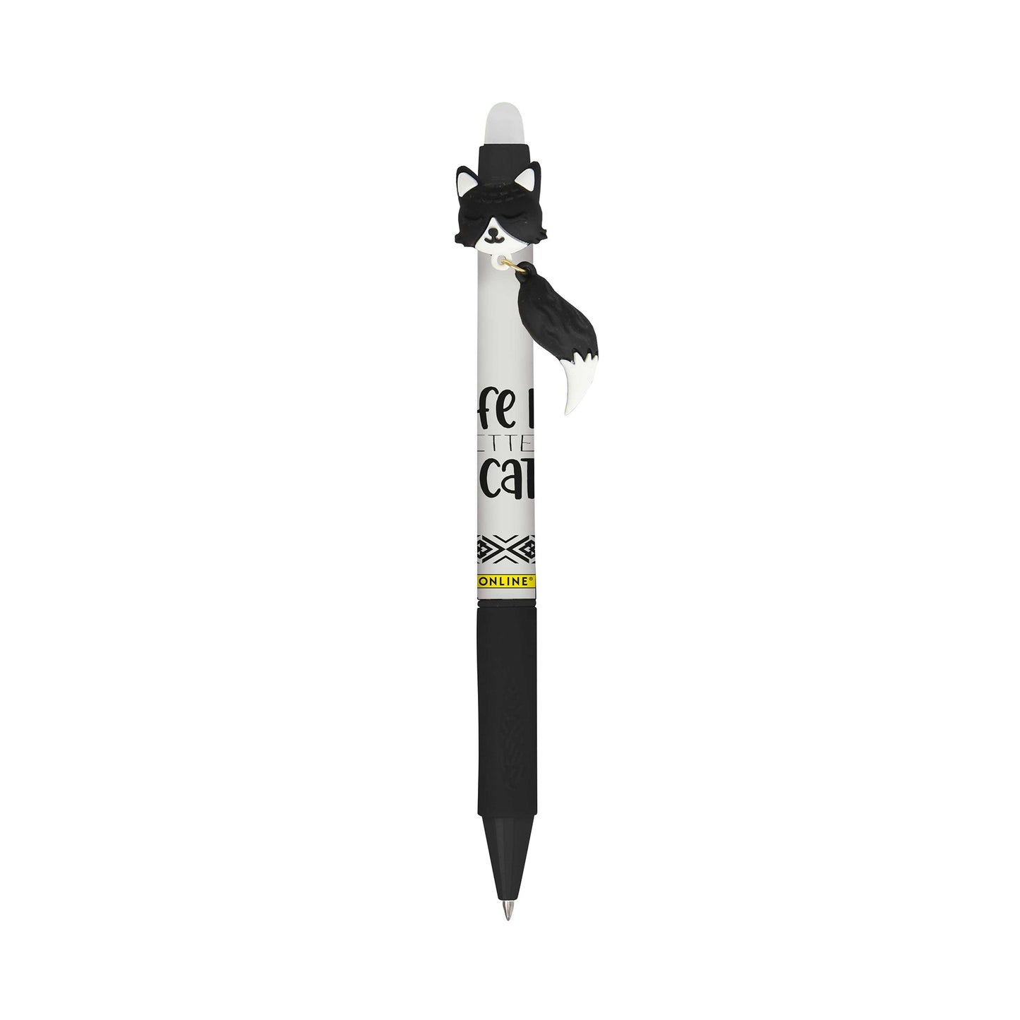 White Smoke ONLINE magiXX Fun Erasable Gel Pen, Charming Cat Pens