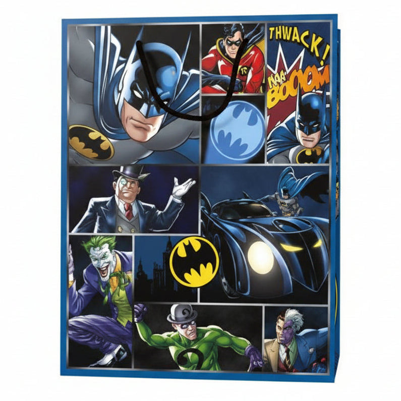 Black Hallmark Warner Bros Large Batman Gift Bag Bags & Invitation