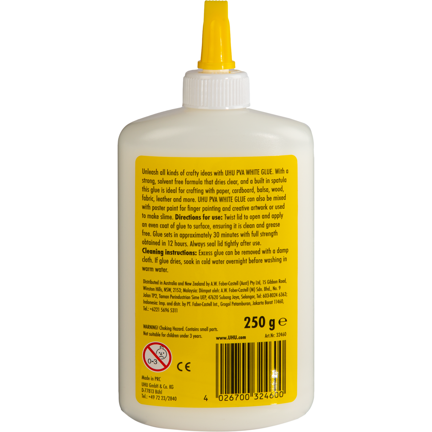 Goldenrod UHU WHITE PVA GLUE 250g Kids Glues