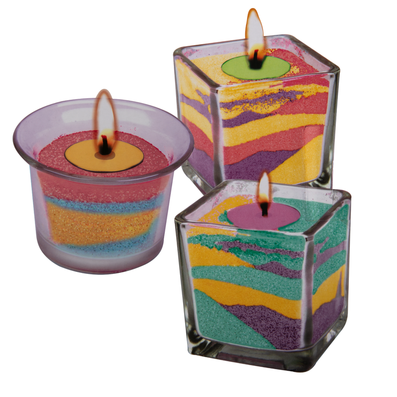 Dim Gray Make your own Sand Art Candle Candle Making