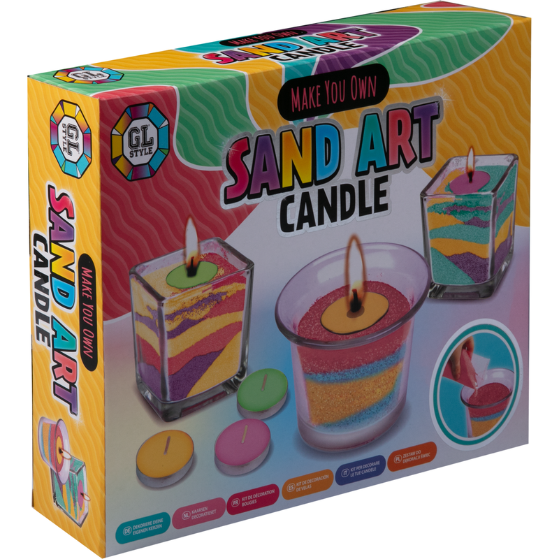 Dim Gray Make your own Sand Art Candle Candle Making