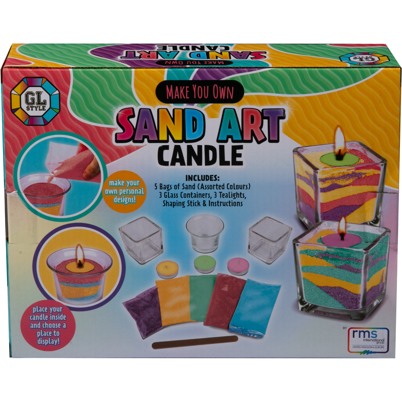 Light Slate Gray Make your own Sand Art Candle Candle Making
