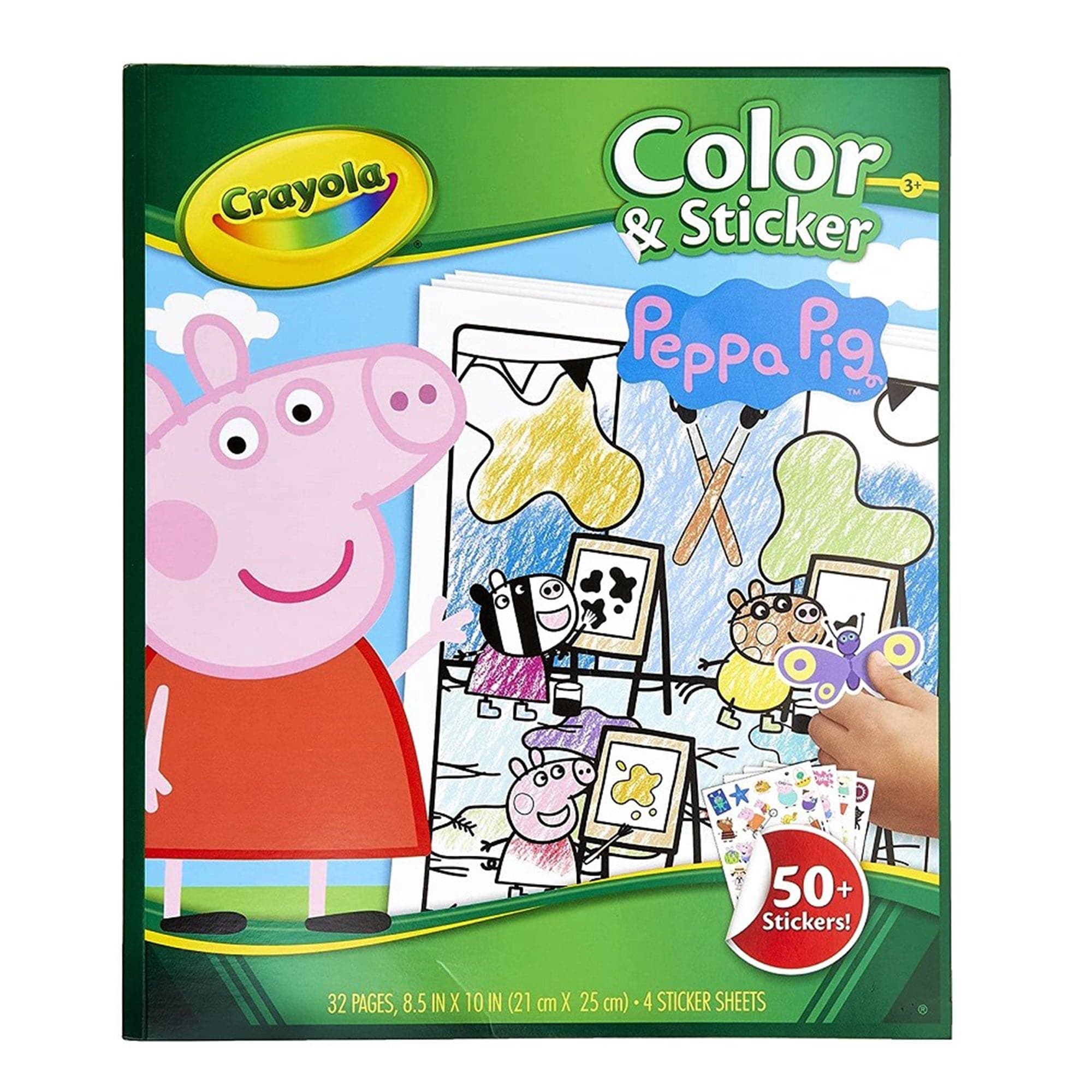 Crayola Peppa Pig Color And Sticker Book