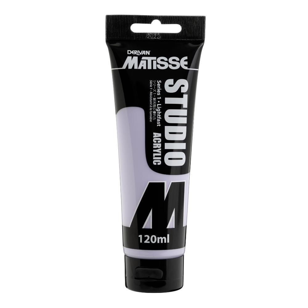 White Smoke Derivan Matisse Studio Acrylic Paint, 120ml, Permanent Light Violet Acrylic Paints