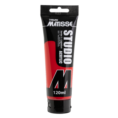 White Smoke Derivan Matisse Studio Acrylic Paint, 120ml, Pyrrole Red Acrylic Paints