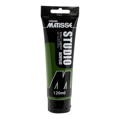 White Smoke Derivan Matisse Studio Acrylic Paint, 120ml, Australian Sap Green Acrylic Paints