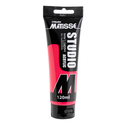 White Smoke Derivan Matisse Studio Acrylic Paint, 120ml, Fluro pink Acrylic Paints