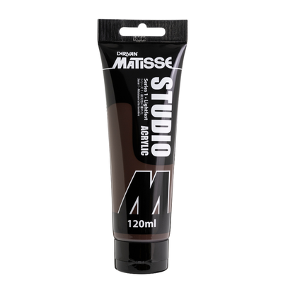 White Smoke Derivan Matisse Studio Acrylic Paint, 120ml, Burnt Umber Acrylic Paints
