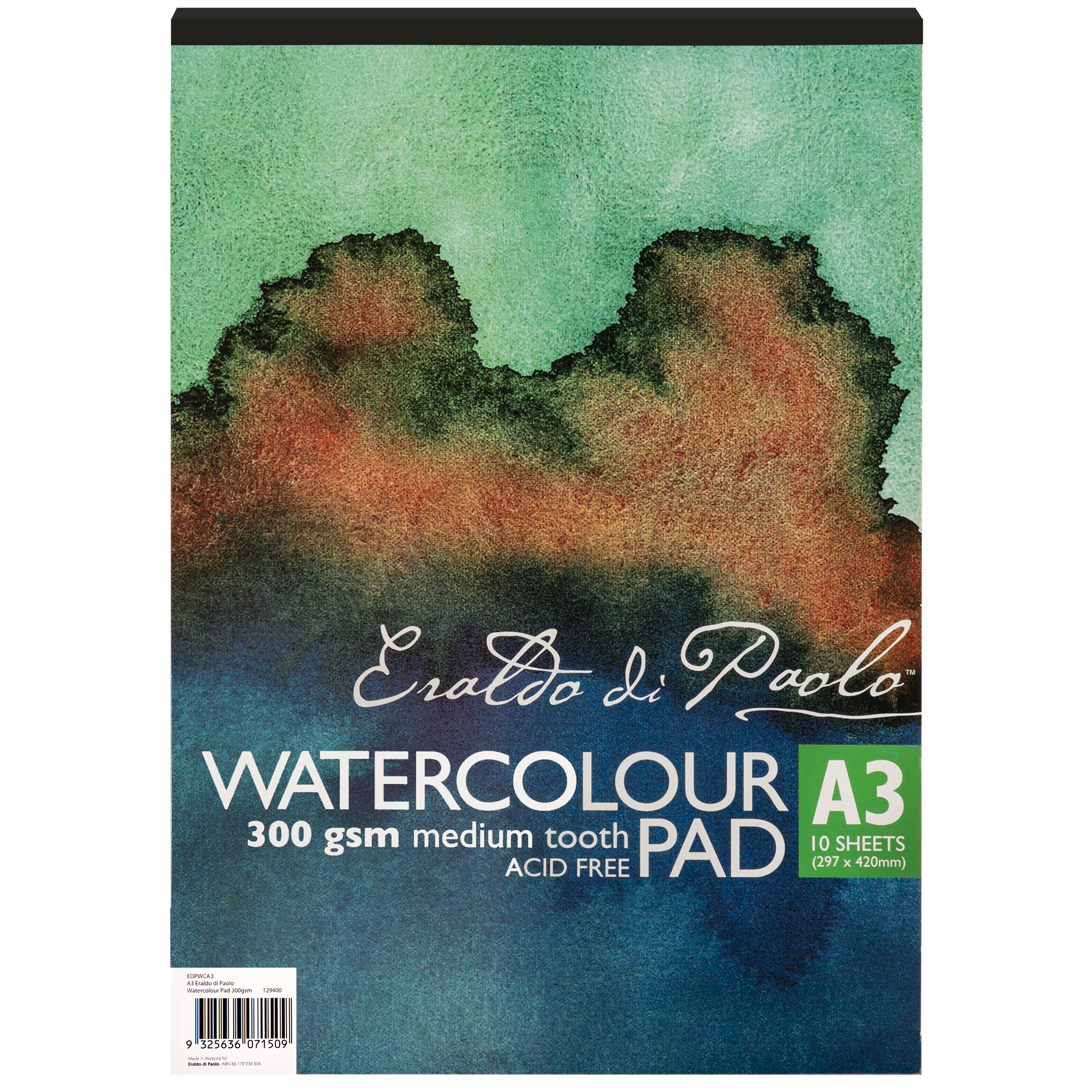 A3, Watercolour Paper Pad (100% Cotton / Cellulose Cold Pressed) - Campap