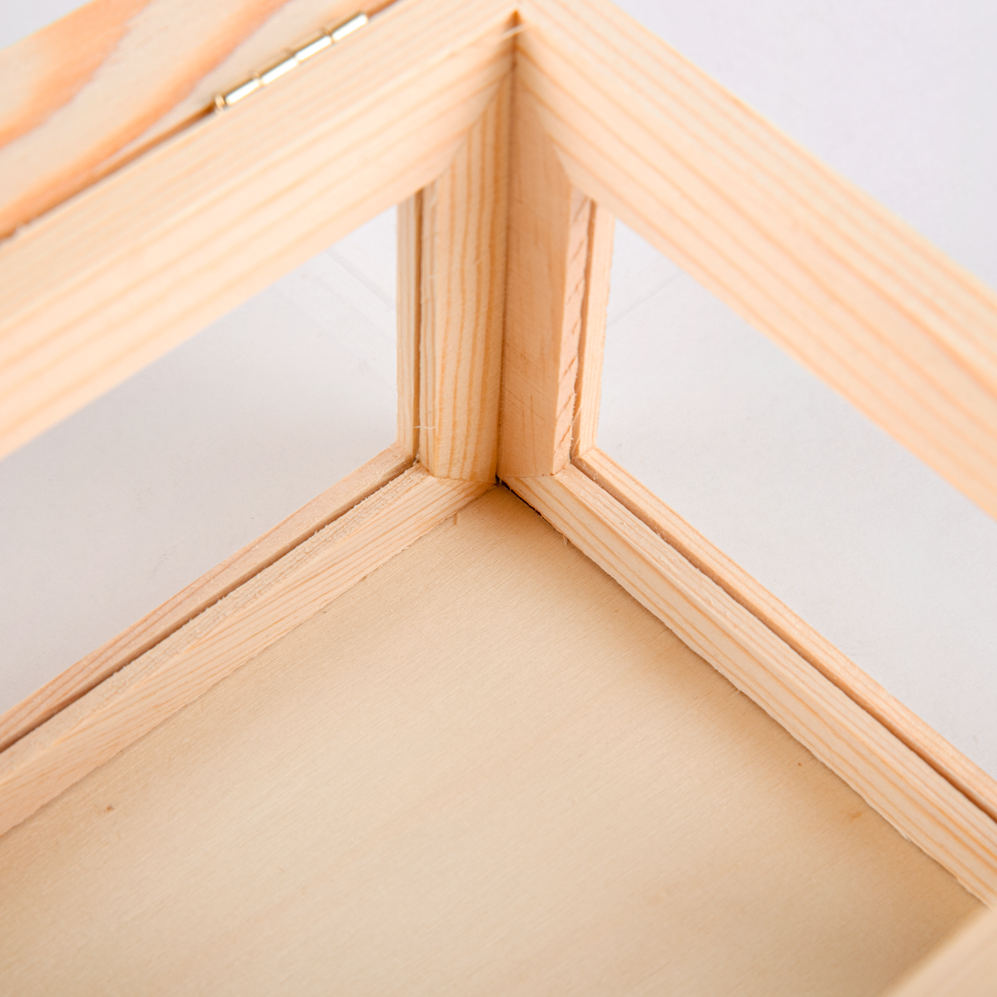 Wheat Urban Crafter Pine Frame Box with Window Sides 15x11x9cm Frames