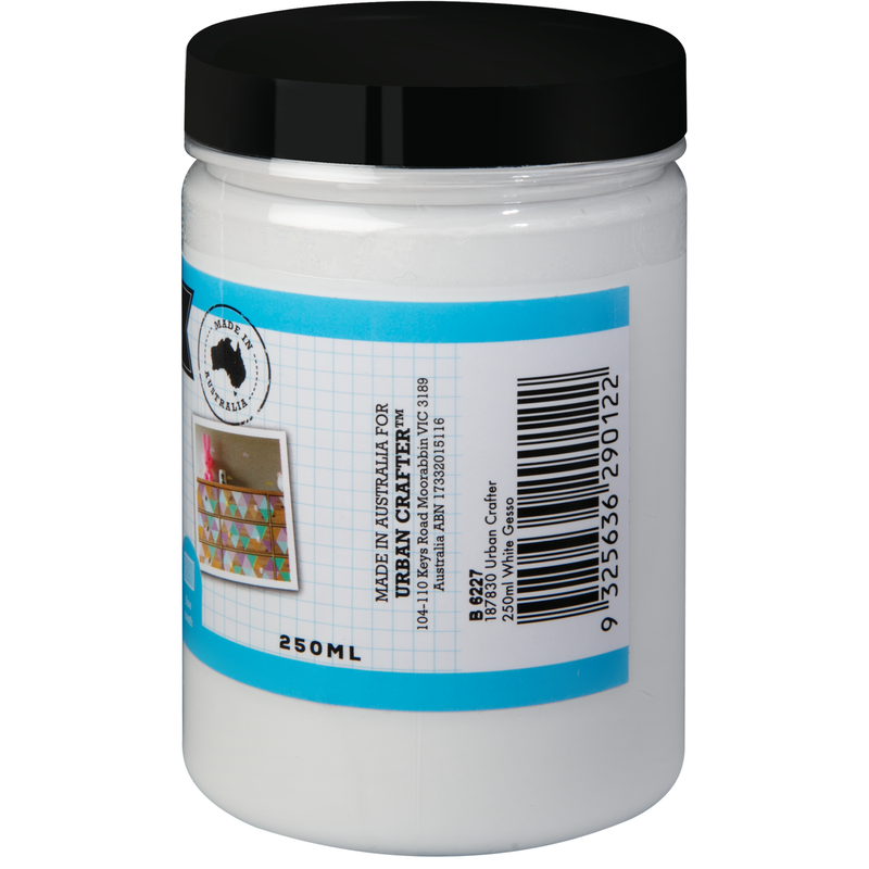 Gray Urban Crafter White Acrylic Gesso 250ml Acrylic Paints