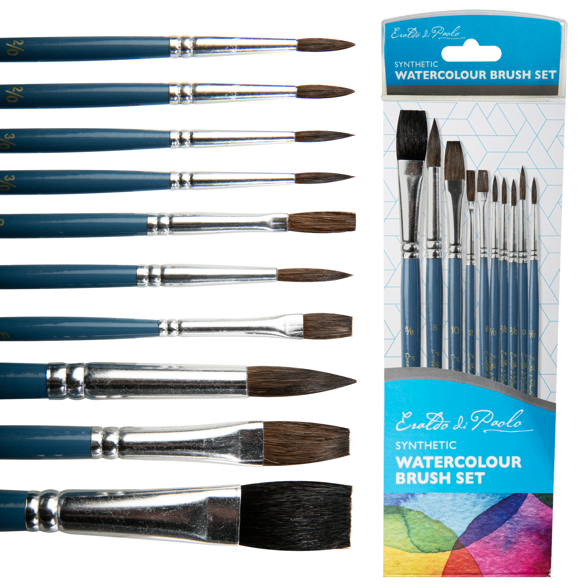 Watercolour on sale brushes set