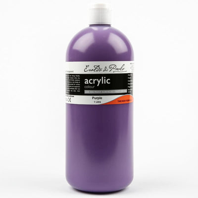 White Smoke Eraldo di Paolo Acrylic Paint, Purple, 1L Acrylic Paints