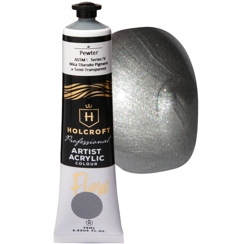Dark Slate Gray Holcroft Professional Acrylic Flow Paint 75ml Pewter Series 4 Acrylic Paints