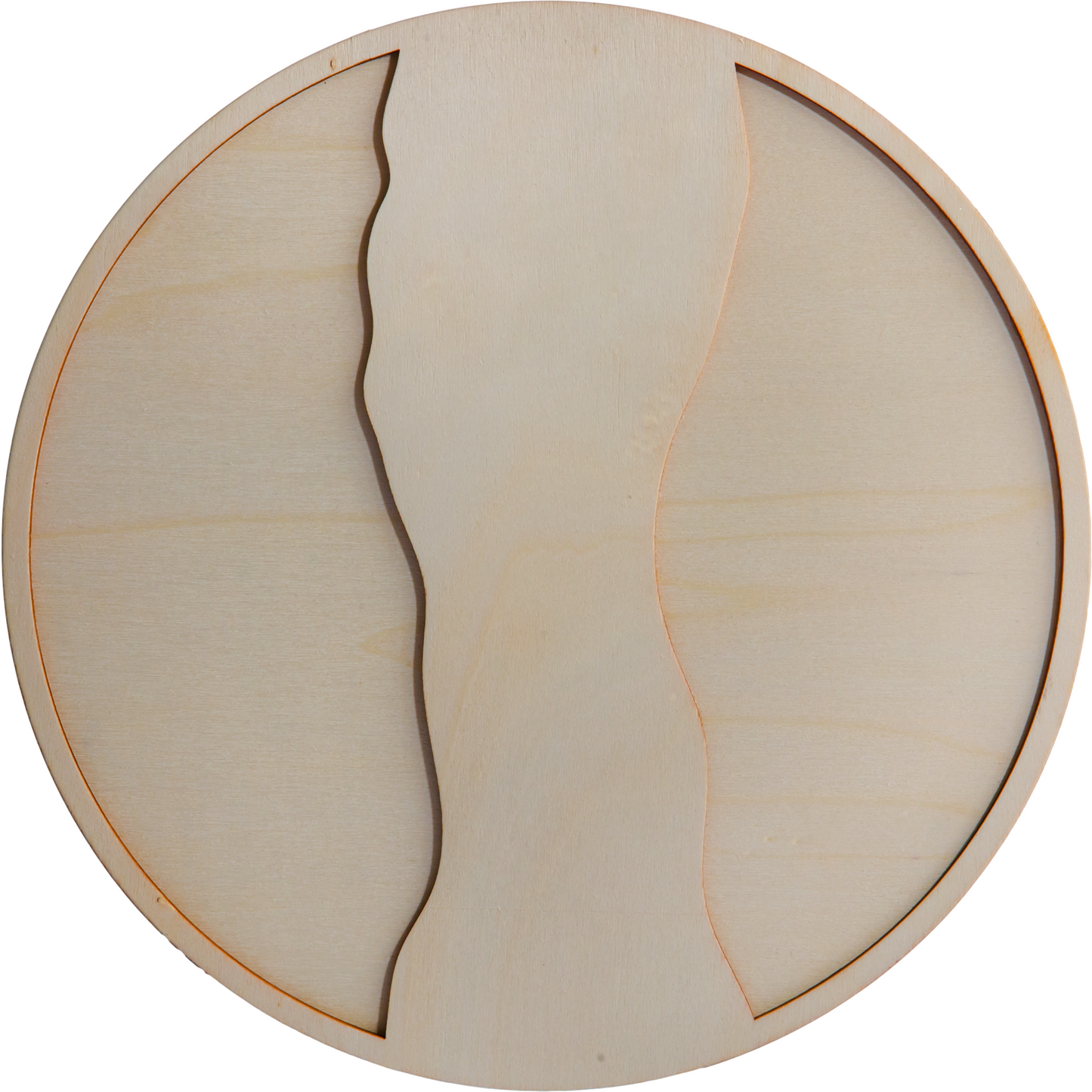 Dark Gray Urban Crafter Round Plywood Panel for Resin Art 25 x 25x 0.6cm Woodcraft