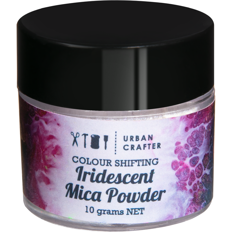 Thistle Urban Crafter Iridescent Colour Shifting Micas Pigment -Iridescent Blue Pearl 10g Resin Craft