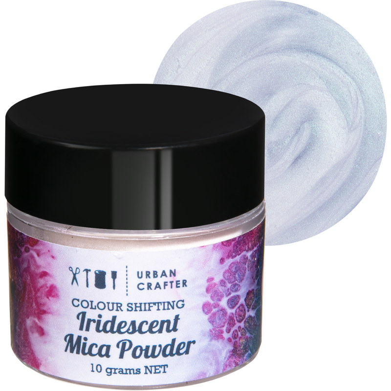 Black Urban Crafter Iridescent Colour Shifting Micas Pigment -Iridescent Violet Pearl 10g Resin Craft