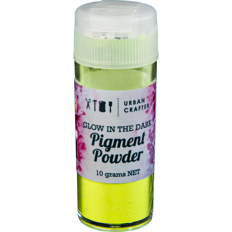 Gray Urban Crafter Glow In The Dark Pigment-Yellow 10g Resin Craft