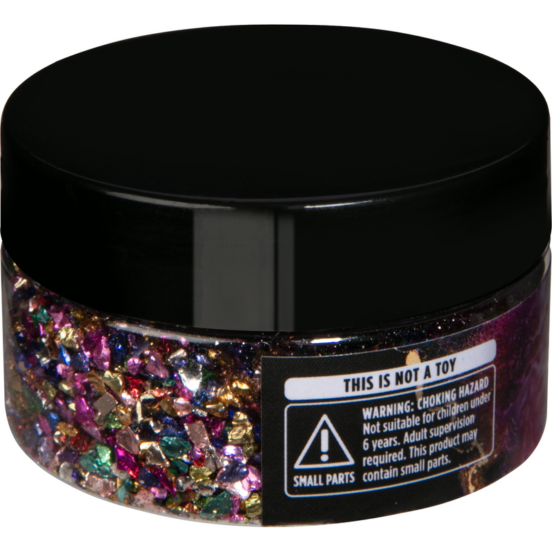 Black Urban Crafter 001 Multi Colour Mix Glass Glitter - Multicolor 50g Resin Craft