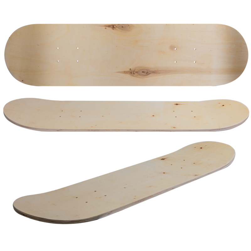 Tan Urban Crafter Maple Skateboard Deck 800mm x 200mm x 10mm thick Resin Craft