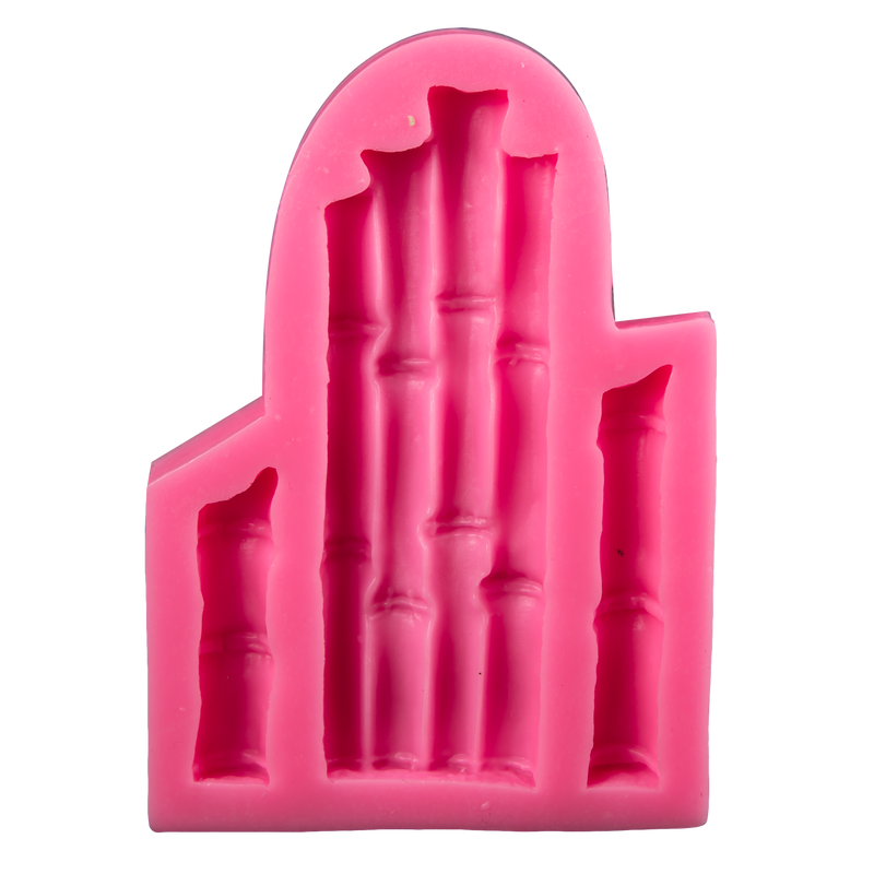 Pale Violet Red The Clay Studio Bamboo Silicone Mould for Polymer Clay and Resin 12.5x8.8x1.2cm Moulds