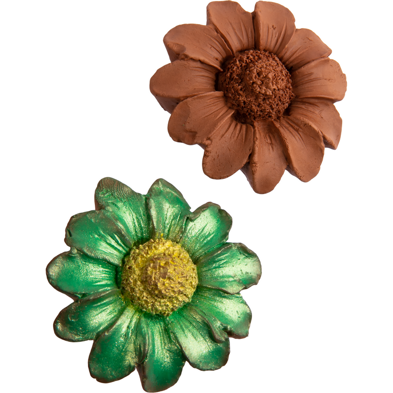 Dark Olive Green The Clay Studio Sunflower Silicone Mould for Polymer Clay and Resin 6.3x6.3x2.5cm Moulds