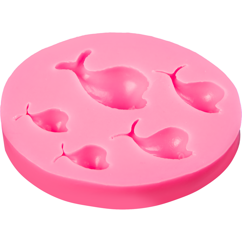 Light Pink The Clay Studio Dolphin Silicone Mould for Polymer Clay and Resin 9.8x7.5x1.5cm Moulds