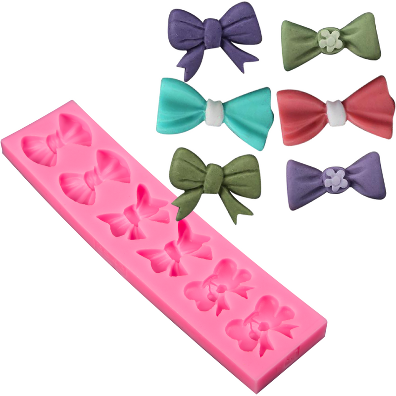 Dim Gray The Clay Studio Bow Tie Silicone Mould for Polymer Clay and Resin 15x4.5x1cm Moulds