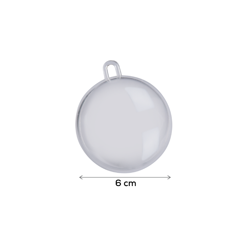 Gray Make A Merry Christmas Fillable Bauble 60mm 4 Pack Christmas