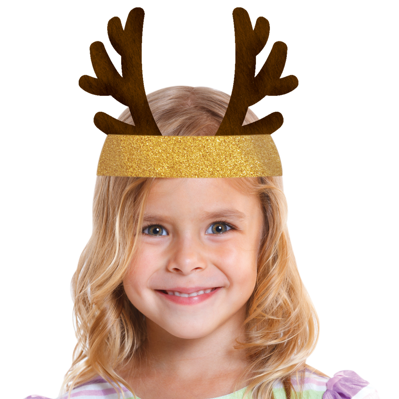 Rosy Brown Teachers Choice Reindeer Headband 12Pk Christmas