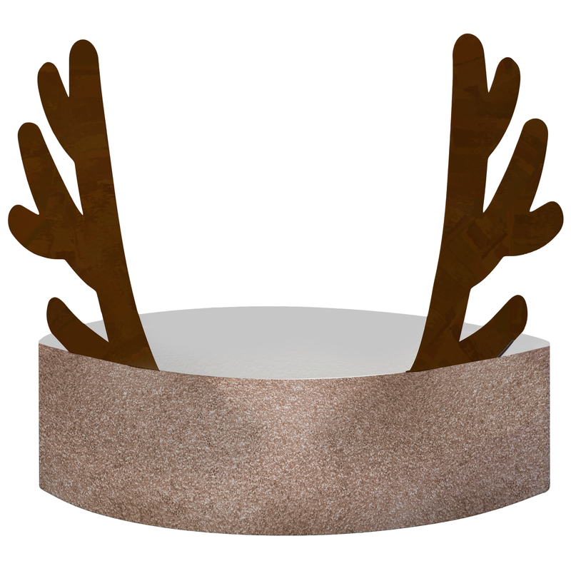 Dark Olive Green Teachers Choice Reindeer Headband 12Pk Christmas