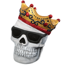 Gray Art Star Halloween Paint Your Own Ceramic Skull with Crown Decoration (15.2 x 11.2 x 12.1cm) Kids Activites