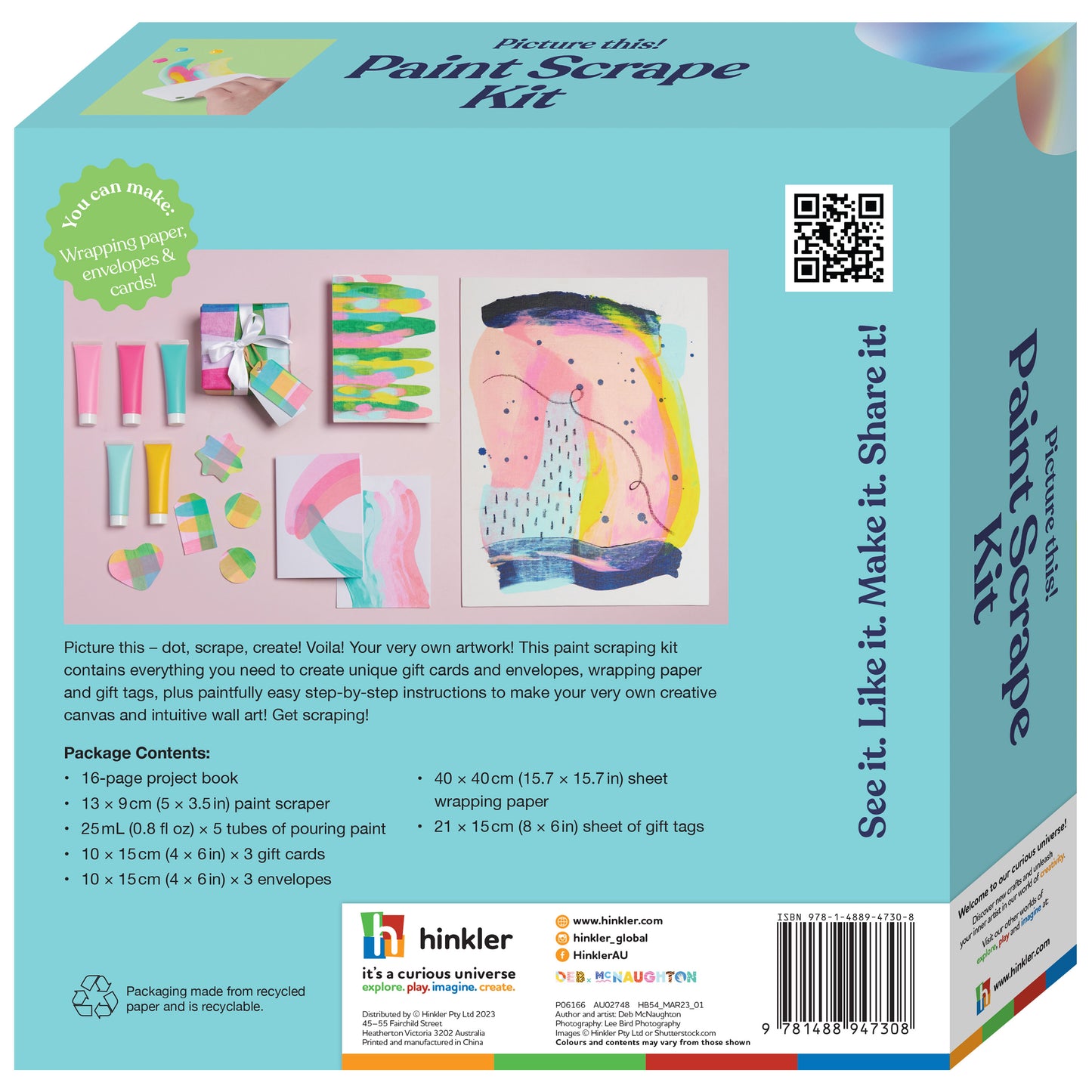 Sky Blue Oh My Craft Picture This Paint Scrape Kit