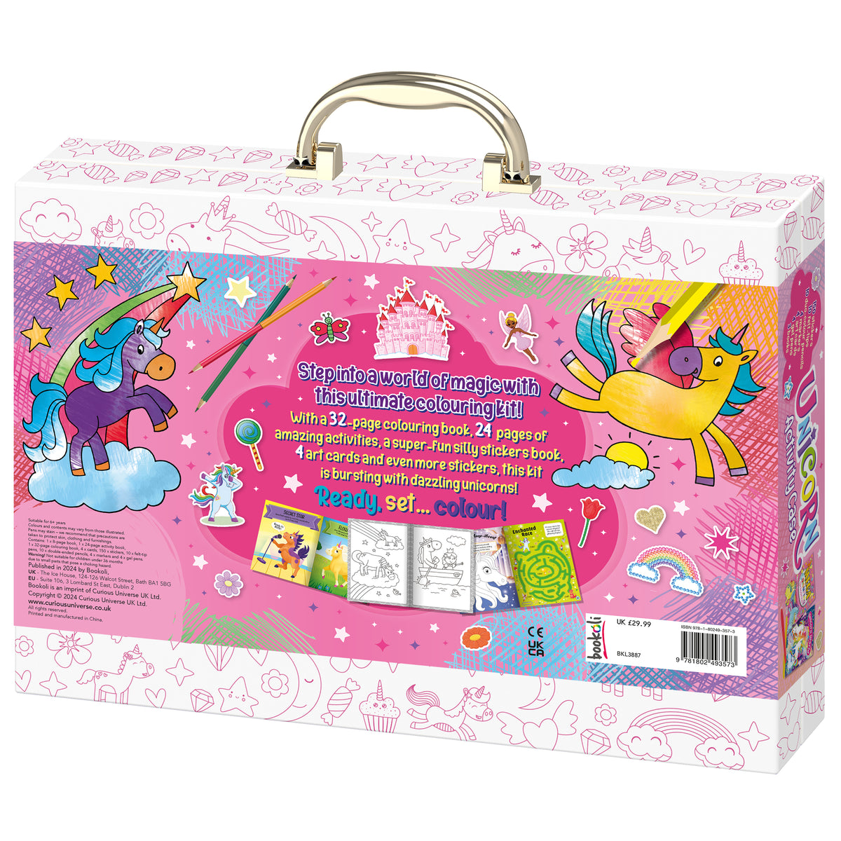 White Smoke Ultimate Play Case - Unicorn Activity Kids Craft Kits