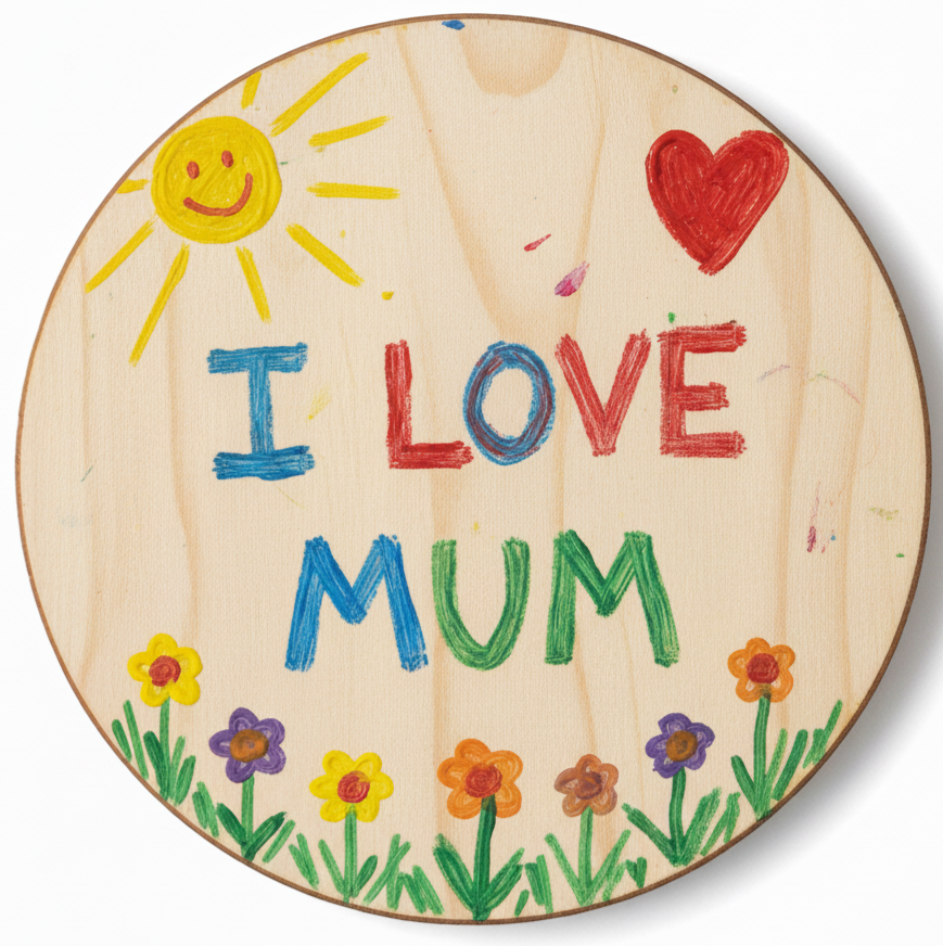 Wheat Wood Coasters Kit 12Pc Kids Craft Basics