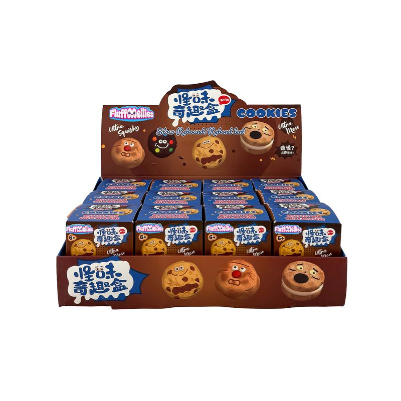 White Smoke Fluffmellies Cookie Mystery Box Squishy & Squeeze