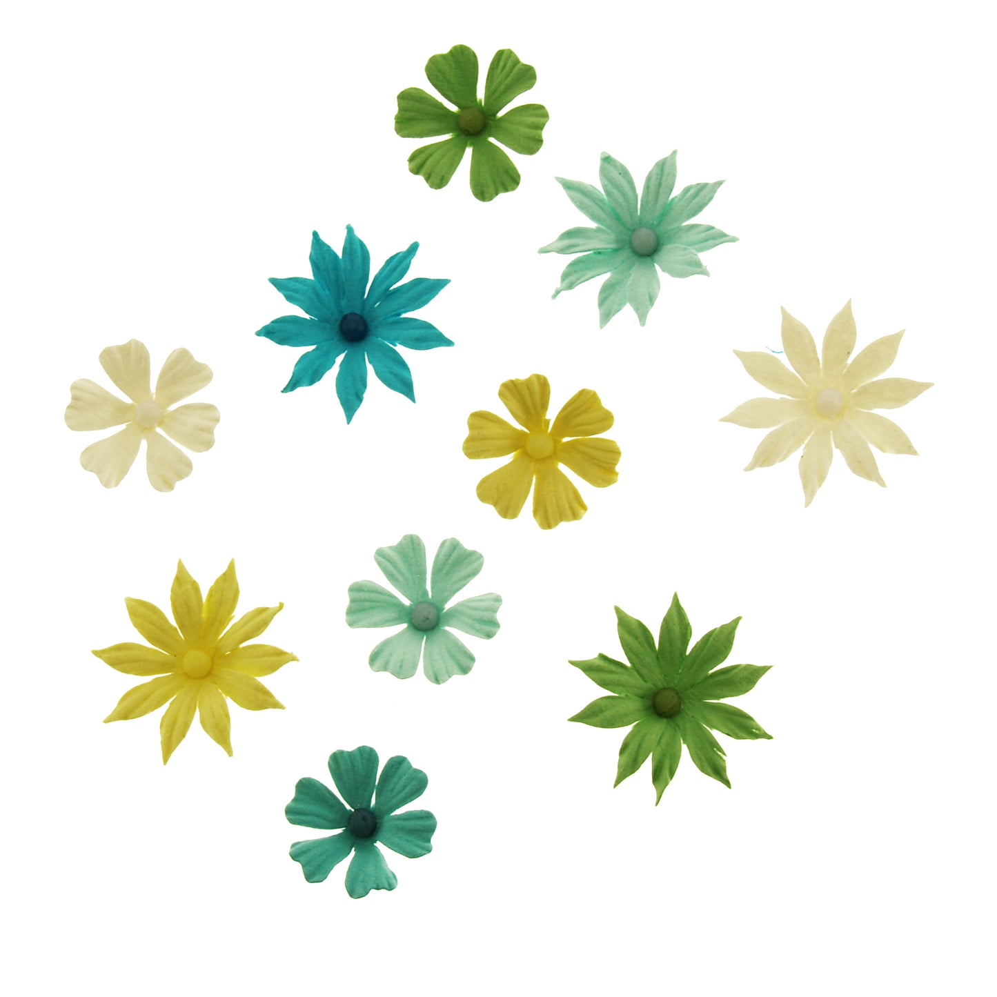 White Smoke Valerie Summer Joy Flower 32Pcs Craft Basics