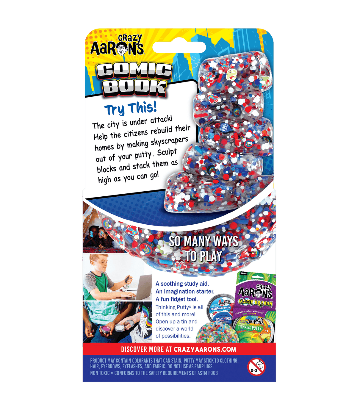 White Smoke Crazy Aron's Comic Book Trendsetters Squishy & Squeeze