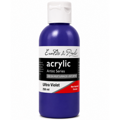 White Smoke Eraldo di Paolo Acrylic Paint, Ultra Violet, 250ml Acrylic Paints