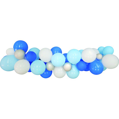 White Smoke Balloon Garland 40 Pack - Blue Balloons