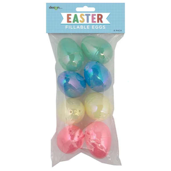 White Smoke Easter Fillable Eggs, 8pk Easter
