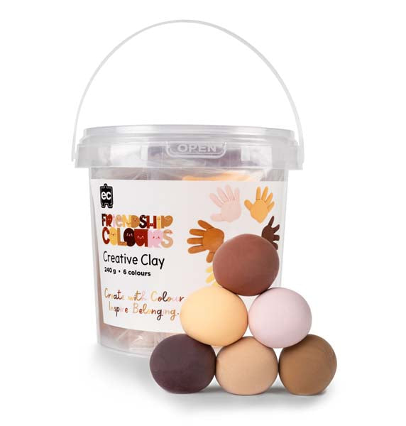 White Smoke EC CreativeClay Friendship Colours, 240G Kids Activities