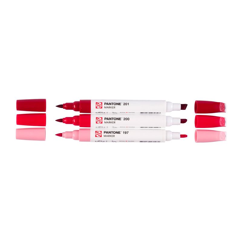 Talens Pantone Paint Markers, 3pk Red