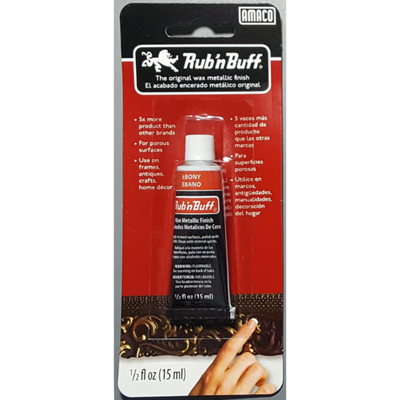 Black Amaco Rub 'N Buff, Ebony, 15ml Powders and Pigments