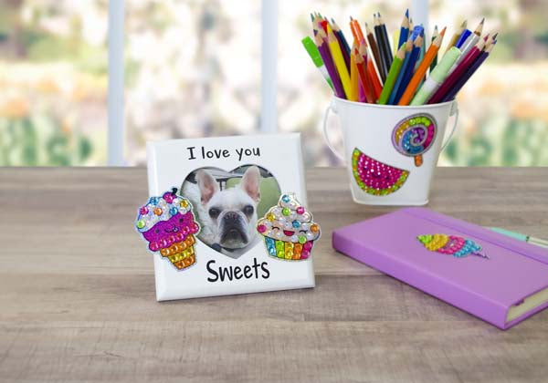 Rosy Brown Faber Castell CFK Big Gem Diamond Painting Sweets Kids Activities