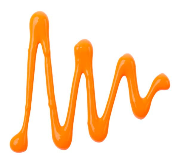 White Smoke EC Fluoro Rainbow Paint 250ml Orange Kids Paints
